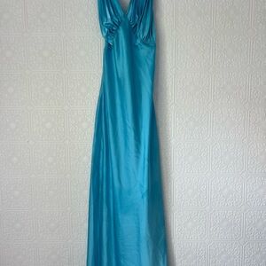 Elegant Blue Maxi Dress